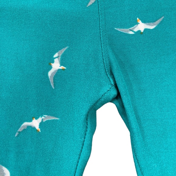 LuLaRoe Women’s Beachy Seagull Leggings One Size Turquoise - Picture 3 of 5